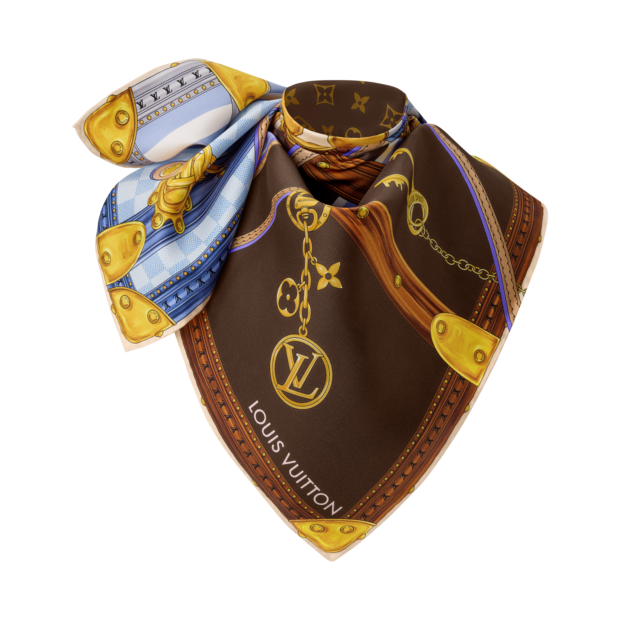 Brown Silk Squares and Bandeaus for Women | LOUIS VUITTON ®
